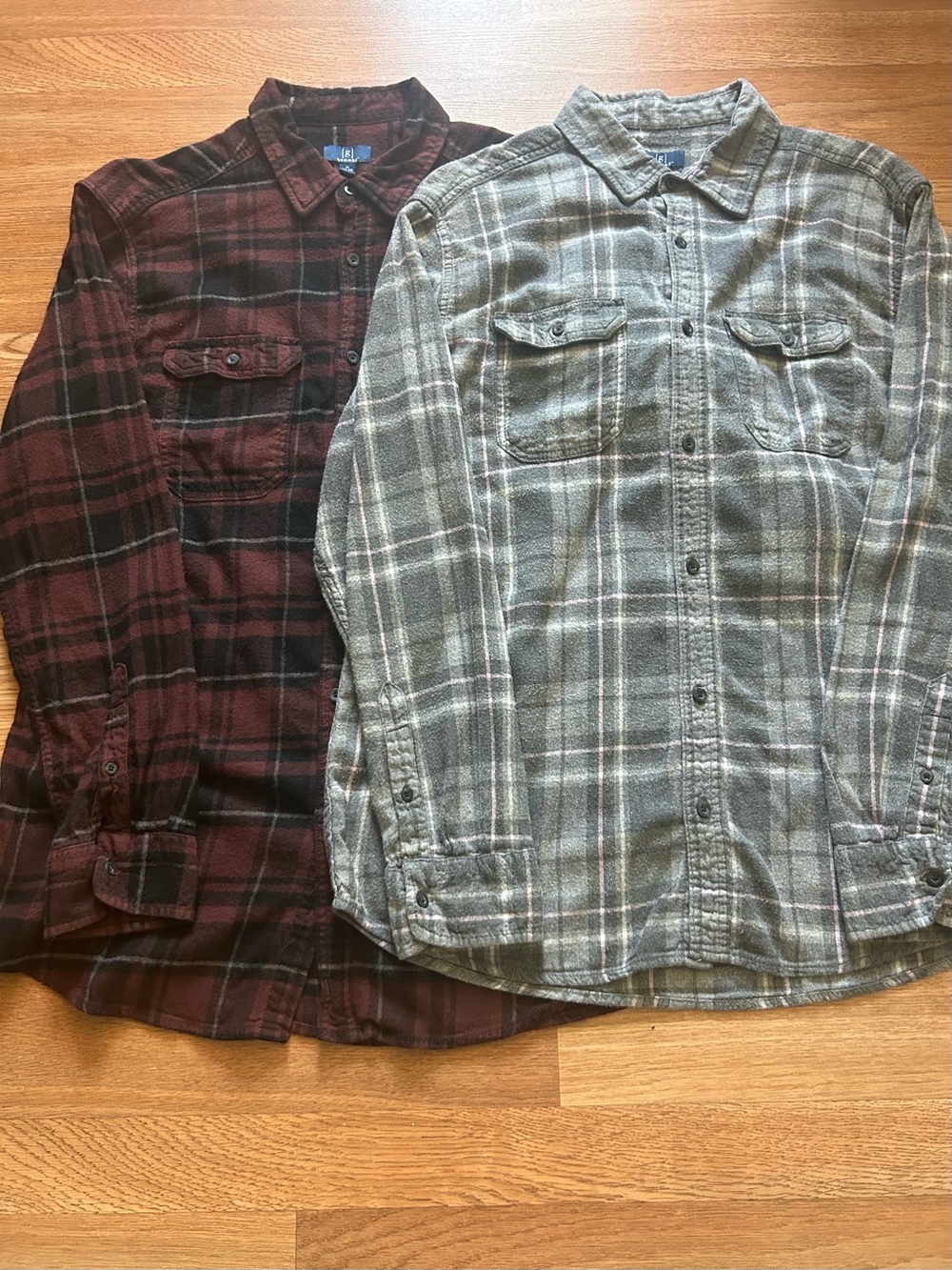 George Plaid Long Sleeve Shirt Bundle Size XL